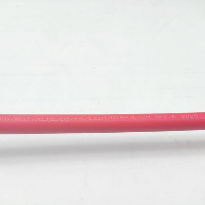 Хорошая цена Кабель приборов 300/500В 2C2.5 CU/MGT/XLPE/OS/FR/LSZH/GSWA/LSZH 2x2.5 Онлайн